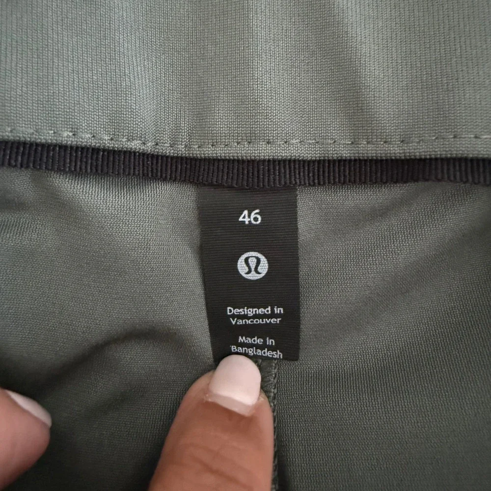 Lululemon ABC Commission Pants Men 46 Hunter Green Warpstreme Golf Chino LM5AO5S